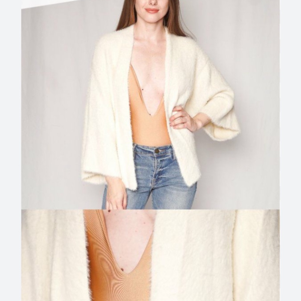 SLEEPING ON SNOW ANTHROPOLOGIE sweater cream soft